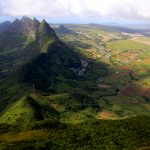 vu du Pouce de la chaine de montagne de l'ile maurice